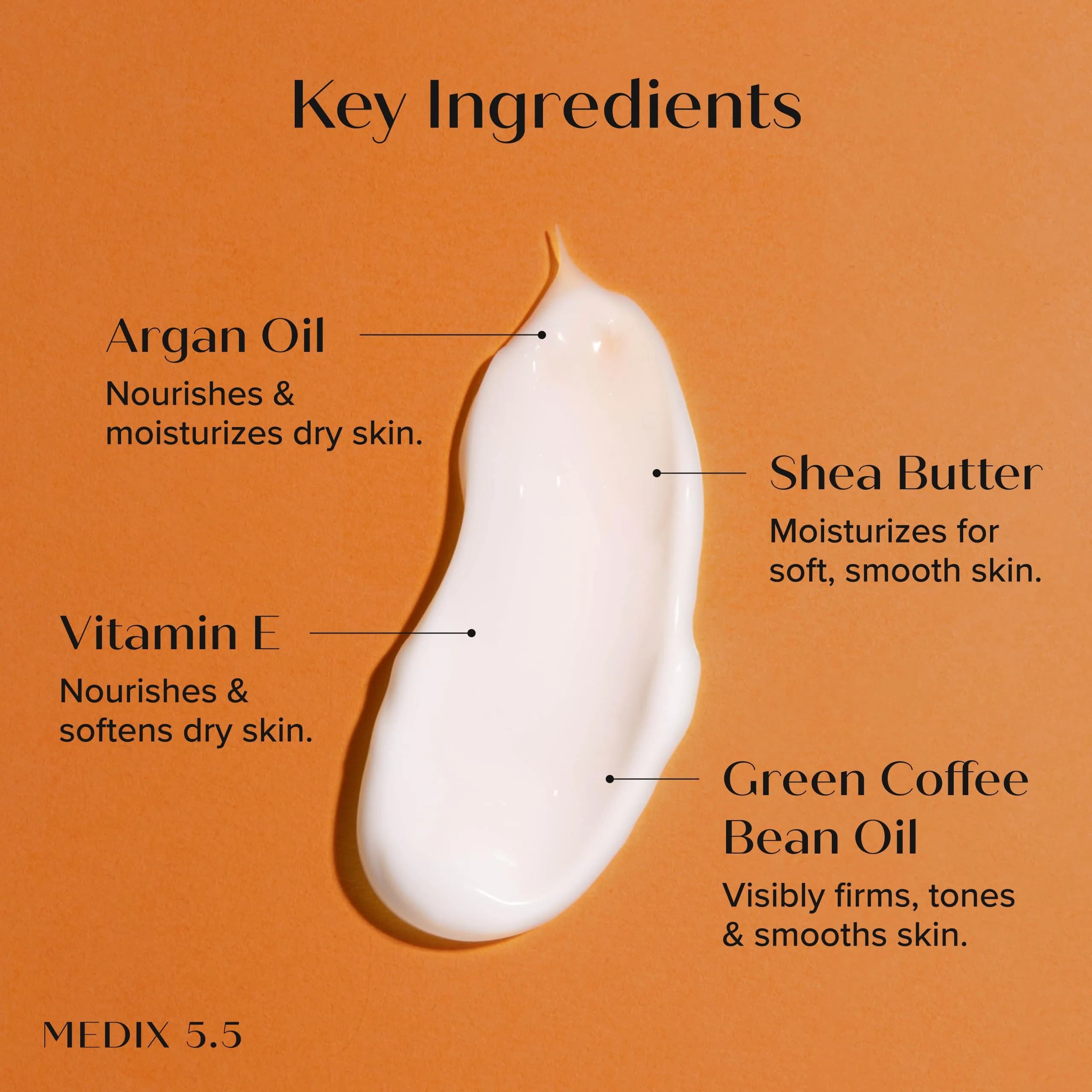 Medix 5.5 Argan Oil Cream + Vitamin E 473ml (15 Fl Oz) | Hydrates & Firms Skin - view 3