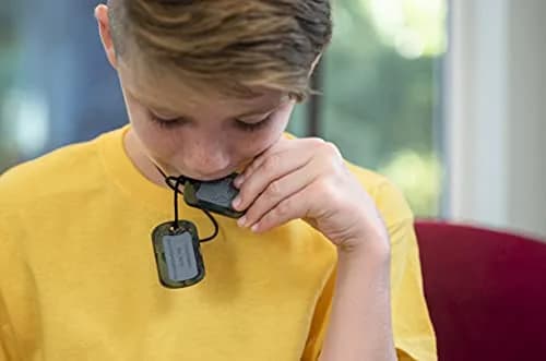 Munchables Military Dog Tags Sensory Chew Necklace (Navy) | Safe Food Grade Silicone, Autism & ADHD Aid, Stylish Chewelry for Kids & Adults thumbnail 3