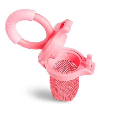 Munchkin Baby Feeder 2 Pack Coral/Purple | Choke Reduction for Fresh Food Introduction thumbnail 2