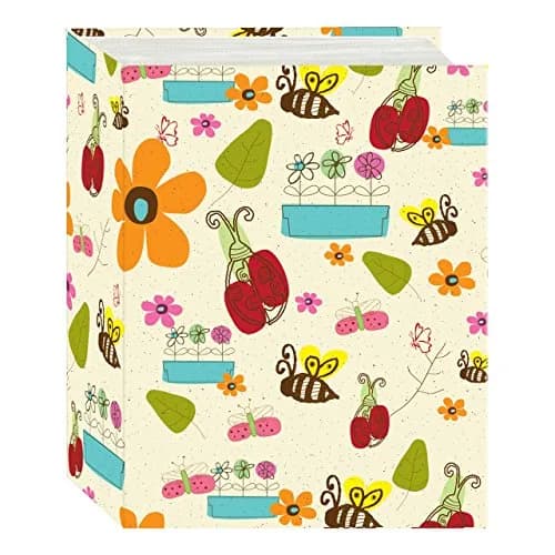 Pioneer Photo Albums - A4-100/D Doodles Photo Album 100 Pockets 4"x6" | Designer Cover & Book Style Binding thumbnail 1