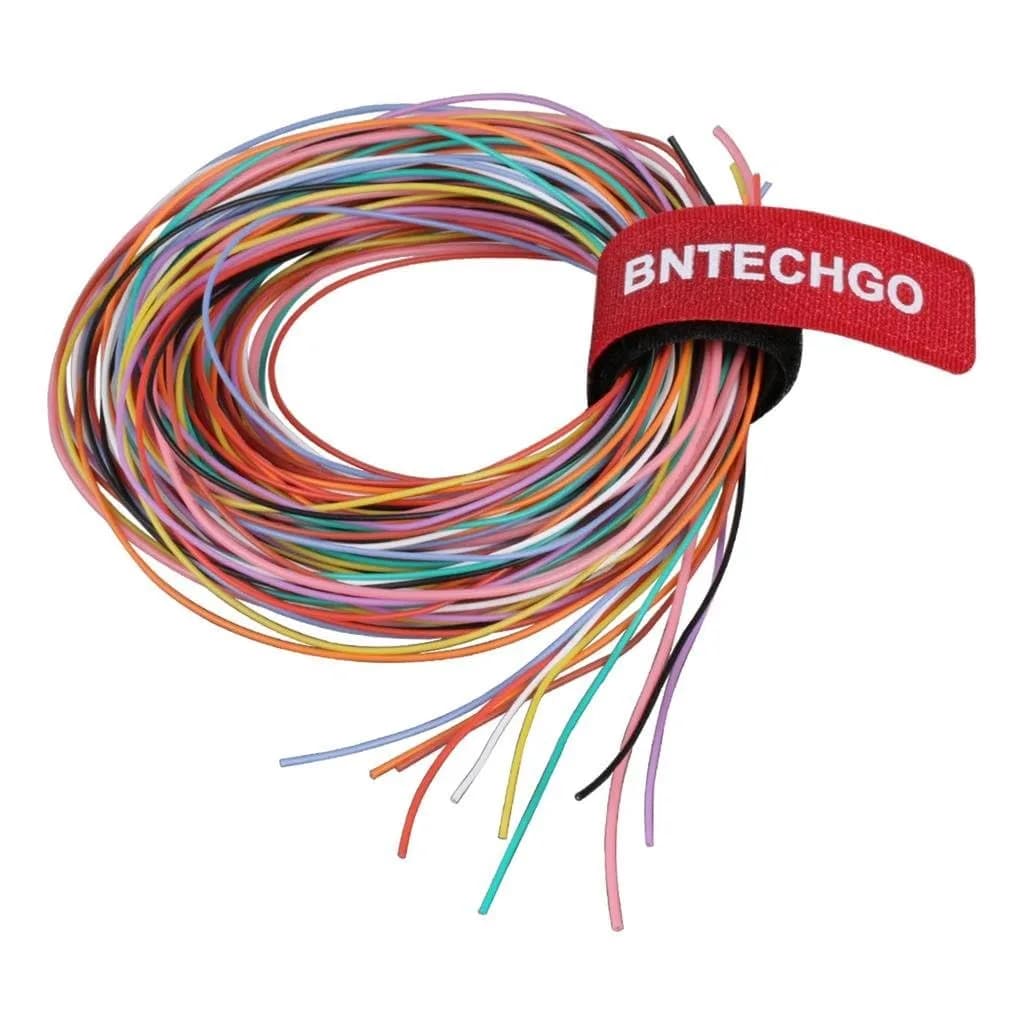 BNTECHGO 30 AWG Silicone Wire Kit - 10 Colors, 10ft Each - 30 Strands - main product image
