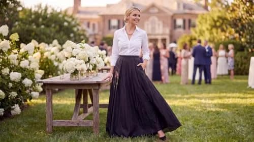 Alex Evenings Women's Full Length Formal Maxi Skirt, Fishtail, Large | Elegant Satin Evening Wear thumbnail 4