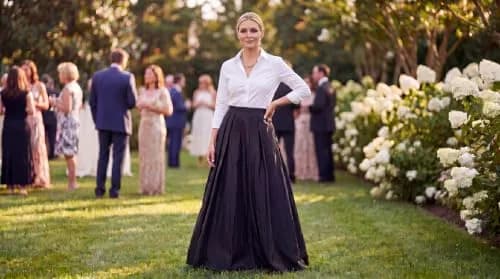 Alex Evenings Women's Full Length Formal Maxi Skirt, Fishtail, Large | Elegant Satin Evening Wear thumbnail 2