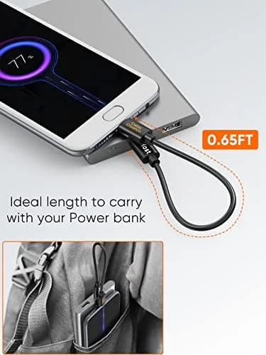 CableCreation Short USB-C to Micro-USB Cable 0.2m (0.65ft) | 480Mbps Data Transfer & Fast Charging thumbnail 7