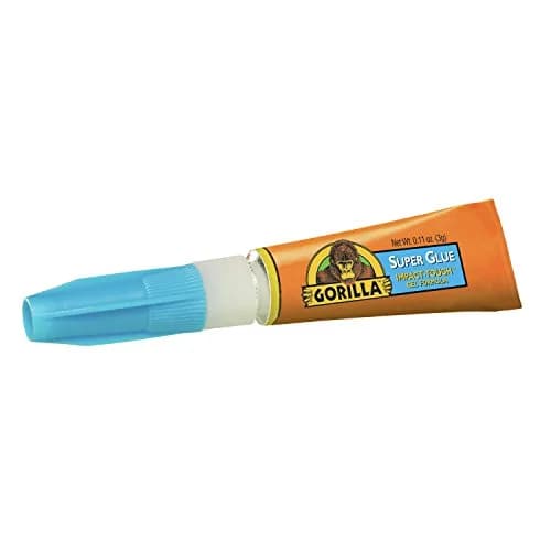 Gorilla Super Glue Tube, 3 Gram, Clear, Pack of 10 | Impact Tough Cyanoacrylate Adhesive thumbnail 2
