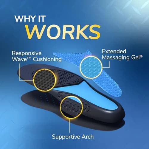 Dr. Scholl's Work All-Day Insoles for Women | Massaging Gel, Trim to Fit, 2 Pairs thumbnail 3