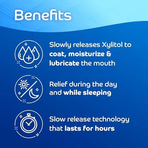 Oracoat XyliMelts for Dry Mouth Relief with Xylitol 40 Ct - 3 Pk, Mild Mint | Long-Lasting Moisturizer & Sugar-Free Relief thumbnail 7