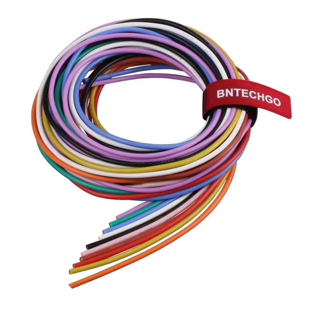 BNTECHGO 16 AWG Silicone Wire Kit - 10 Colors, 5ft Each | 50ft Total - main product image
