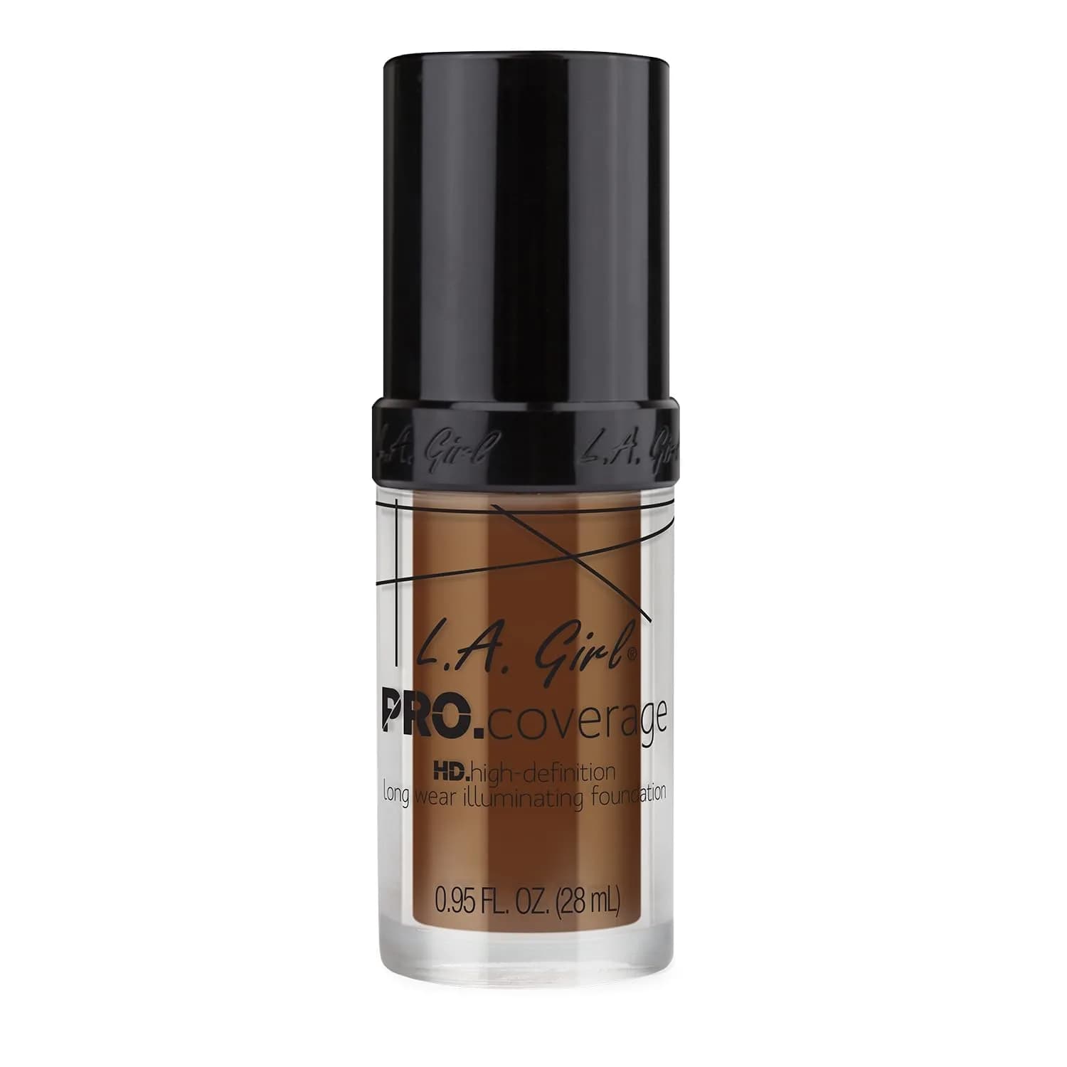 L.A. Girl Pro Coverage Liquid Foundation - Rich Cocoa (0.95 Fl Oz) | Dewy, Radiant Finish - view 3
