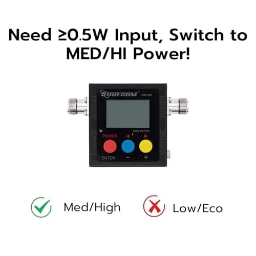 Surecom SW-102S VHF UHF Power & SWR Meter 120W 100-525MHz | Analog Radio Measurement Tool thumbnail 9