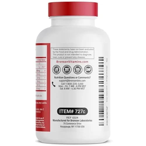 Bronson Antarctic Krill Oil 1000 mg with Omega-3s, 180 Softgels | Omega-3 DHA EPA Astaxanthin thumbnail 7