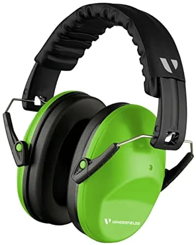 Vanderfields Kids Noise Canceling Headphones - Green Fields - 20 dB NRR (19 dB NRR / 24 dB SNR) thumbnail 4