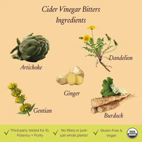 Urban Moonshine Cider Vinegar Digestive Bitters - Alcohol-Free - 2 Fl Oz | Supports Gut Health & Digestion thumbnail 3