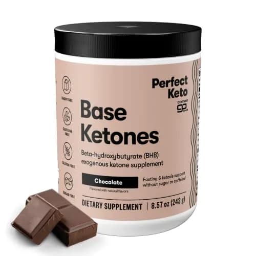 Perfect Keto Exogenous Ketones Powder, Chocolate Flavor | 8.57 oz for Ketosis & Fasting Support thumbnail 1