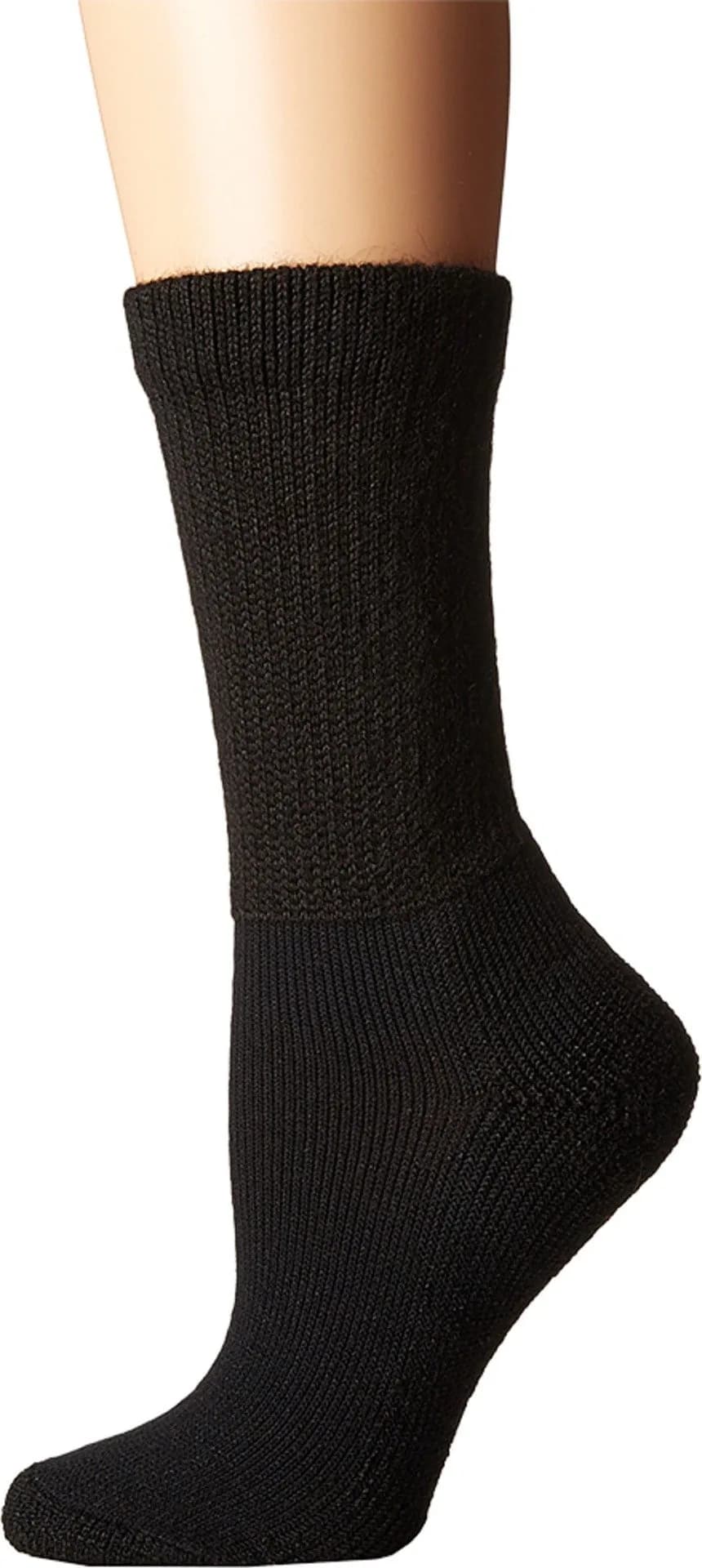 Thorlos HPXW Diabetic Crew Socks | Extra Padding for Foot Protection in India — Black