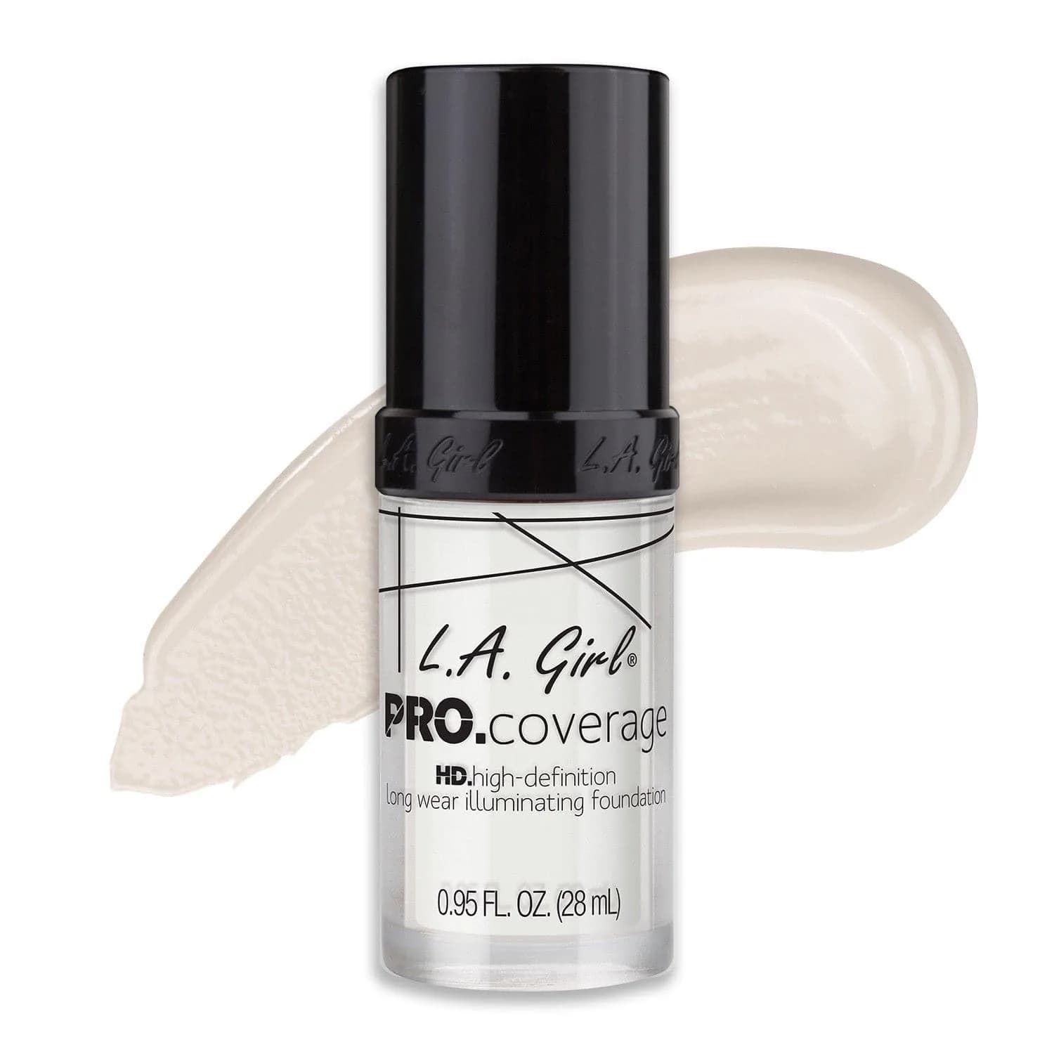 L.A. Girl Pro Coverage Liquid Foundation - White (Foundation Lightener) 28.08ml | Dewy, Radiant Finish - main product image