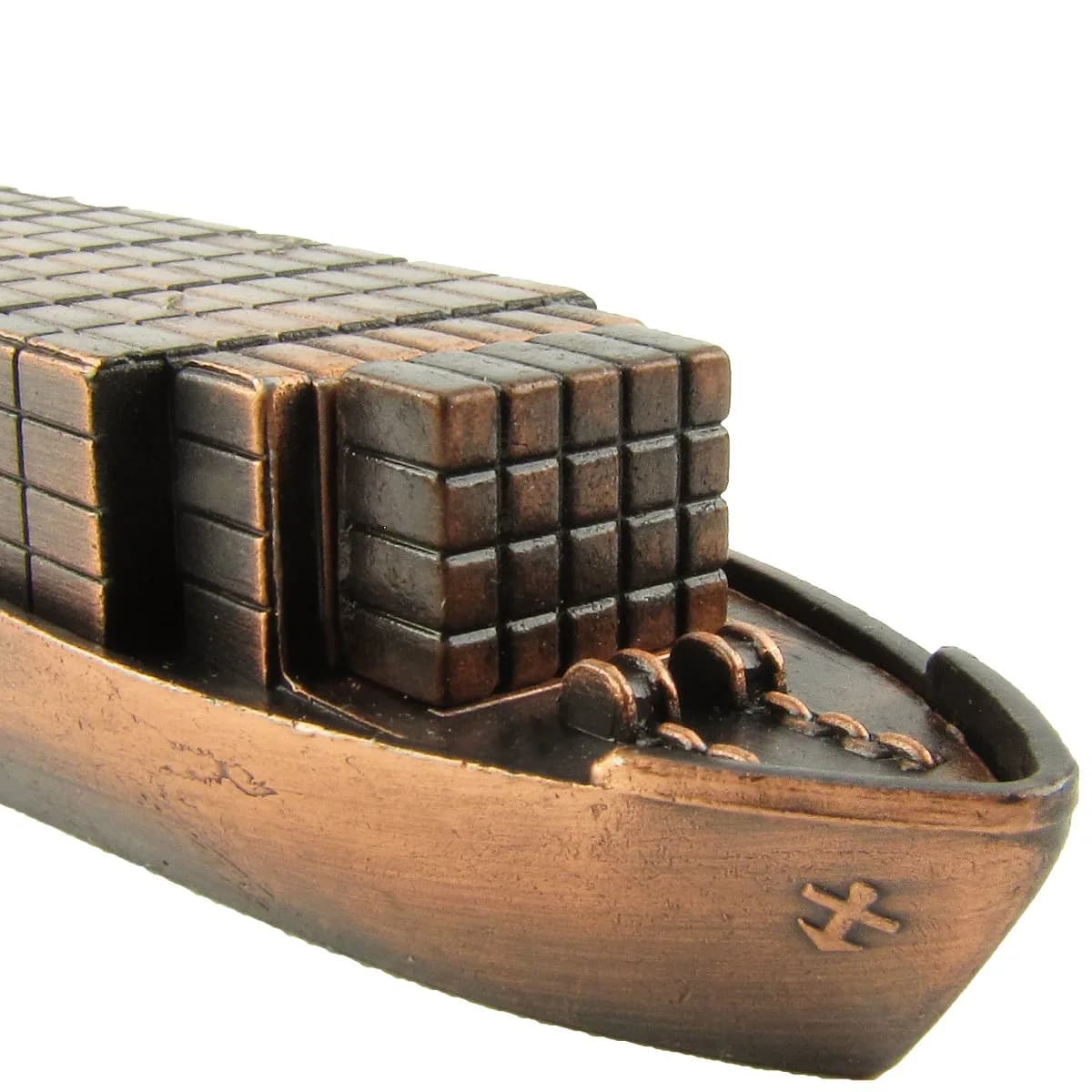 IIV Treasure Gurus Container Cargo Ship Model Die Cast Pencil Sharpener | Metal Novelty Office Accessory - view 2