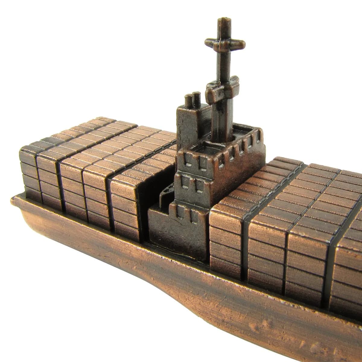 IIV Treasure Gurus Container Cargo Ship Model Die Cast Pencil Sharpener | Metal Novelty Office Accessory - view 4