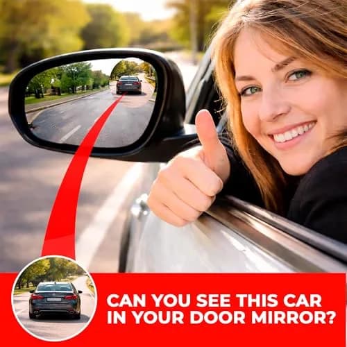 Utopicar Round Blind Spot Mirrors 2.5" (2-Pack) | Universal Fit HD Glass Convex Auto Parts thumbnail 4