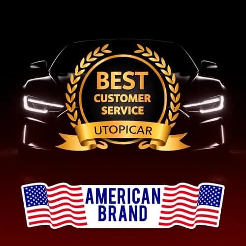 Utopicar Round Blind Spot Mirrors 2.5" (2-Pack) | Universal Fit HD Glass Convex Auto Parts thumbnail 5
