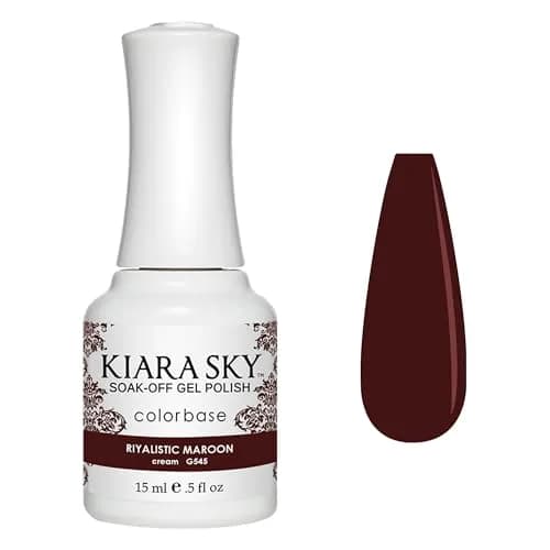 Kiara Sky Gel Nail Polish 0.5 Fl Oz | Long-Lasting, High-Gloss, Soak-Off, Maroon G545 thumbnail 1