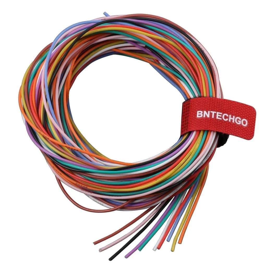 BNTECHGO 26 AWG Silicone Wire Kit - 10 Vibrant Colors, 10ft Each (100ft Total) - main product image