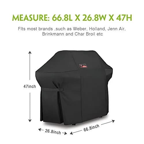 Kingkong 7108 Premium Grill Cover for Weber Summit 400-Series | Heavy Duty, Wind & Rain Resistant (70-120c) thumbnail 3