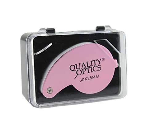 Quality Optics USA Folding Jewelers Loupe Style Pocket Magnifier 25mm 30X | Precision Ground Glass Lens for Jewelry & Crafts thumbnail 3