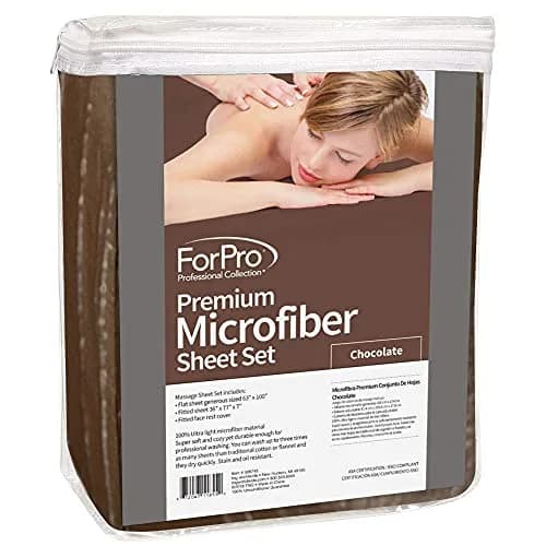 ForPro Premium Microfiber Massage Sheet Set 3-Piece | Soft, Durable & Fits Standard Tables thumbnail 2