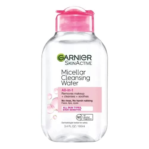 Garnier Micellar Cleansing Water All-in-1 Makeup Remover 100mL (3.4 Fl Oz) | Gentle Cleansing for All Skin Types — Unscented