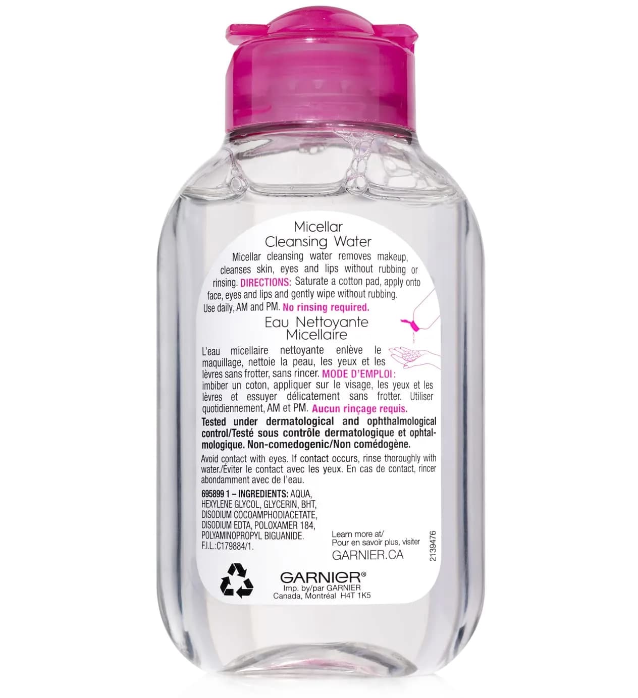 Garnier Micellar Cleansing Water All-in-1 Makeup Remover 100mL (3.4 Fl Oz) | Gentle Cleansing for All Skin Types - view 9