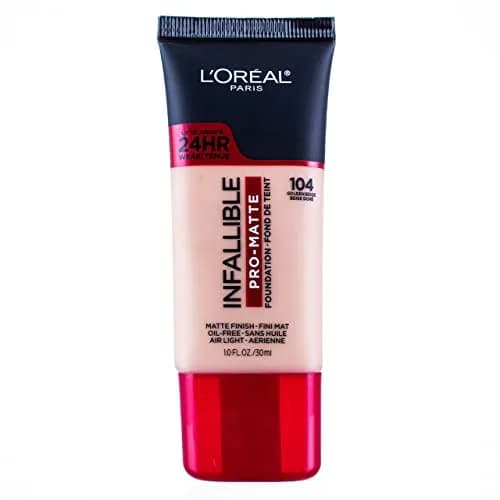L'Oreal Paris Infallible Pro-Matte Foundation Golden Beige 1 Fl Oz | 24HR Demi-Matte Finish, Sweat-Resistant thumbnail 1