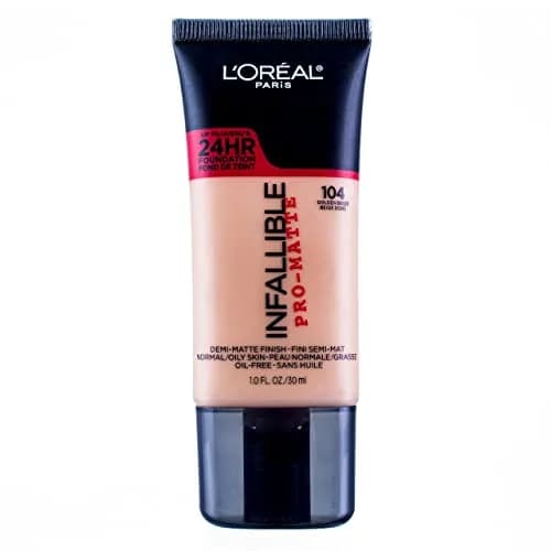 L'Oreal Paris Infallible Pro-Matte Foundation Golden Beige 1 Fl Oz | 24HR Demi-Matte Finish, Sweat-Resistant thumbnail 2