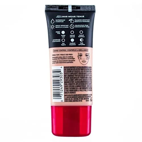 L'Oreal Paris Infallible Pro-Matte Foundation Golden Beige 1 Fl Oz | 24HR Demi-Matte Finish, Sweat-Resistant thumbnail 3
