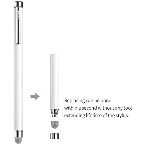 ChaoQ Metal Stylus Pens for Touch Screens, 5.3 inch (13.5cm) | 4 Pcs with 8 Extra Replacement Tips thumbnail 5