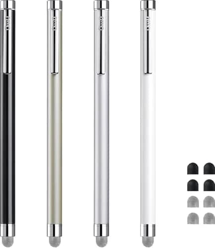 ChaoQ Metal Stylus Pens for Touch Screens, 5.3 inch (13.5cm) | 4 Pcs with 8 Extra Replacement Tips thumbnail 1