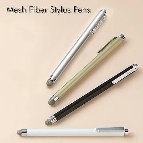 ChaoQ Metal Stylus Pens for Touch Screens, 5.3 inch (13.5cm) | 4 Pcs with 8 Extra Replacement Tips thumbnail 2