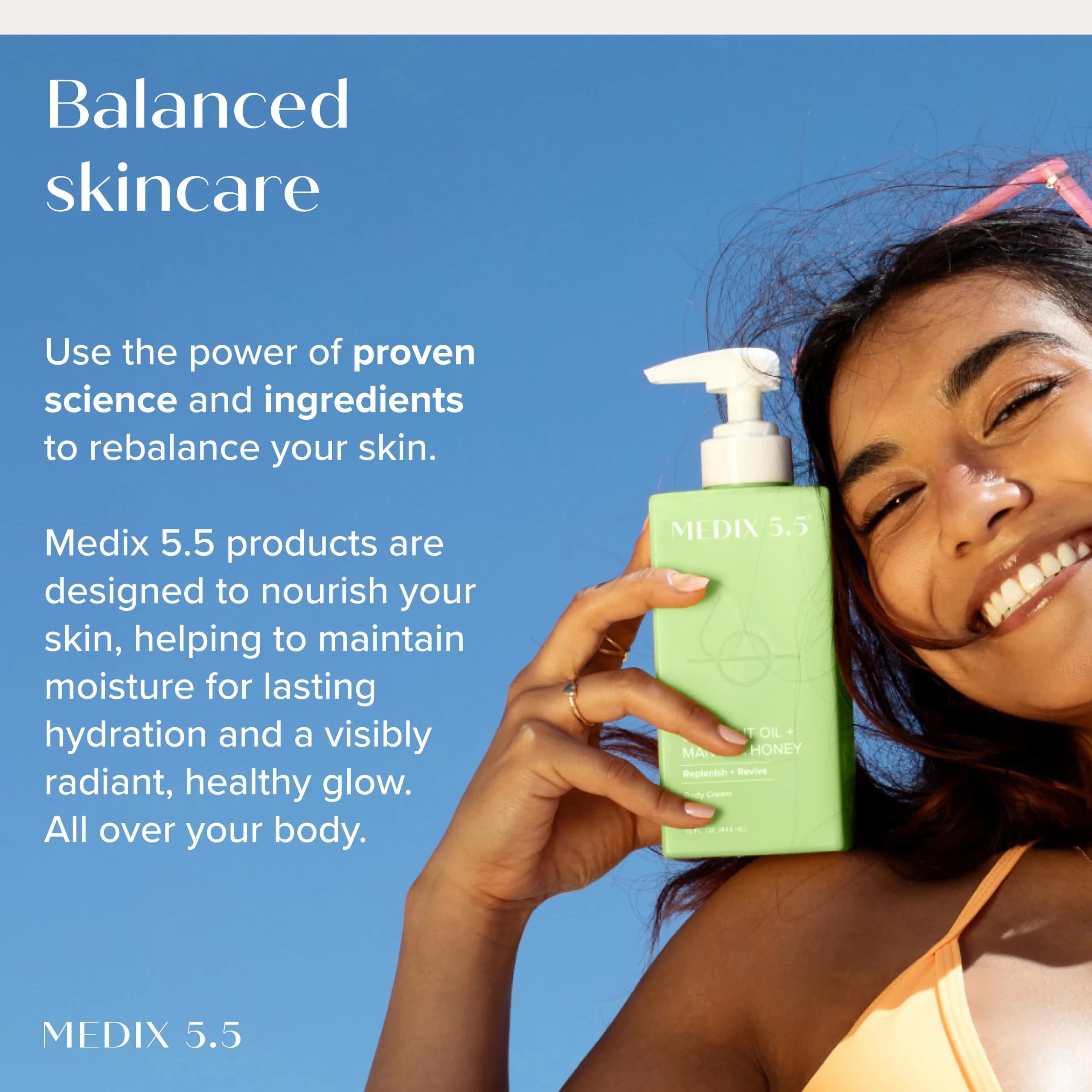 Medix 5.5 Coconut Oil + Manuka Honey Body Cream 2x 15 Fl Oz (30 Fl Oz Total) | Hydrates Dry Skin, Minimizes Stretch Marks & Wrinkles - view 5