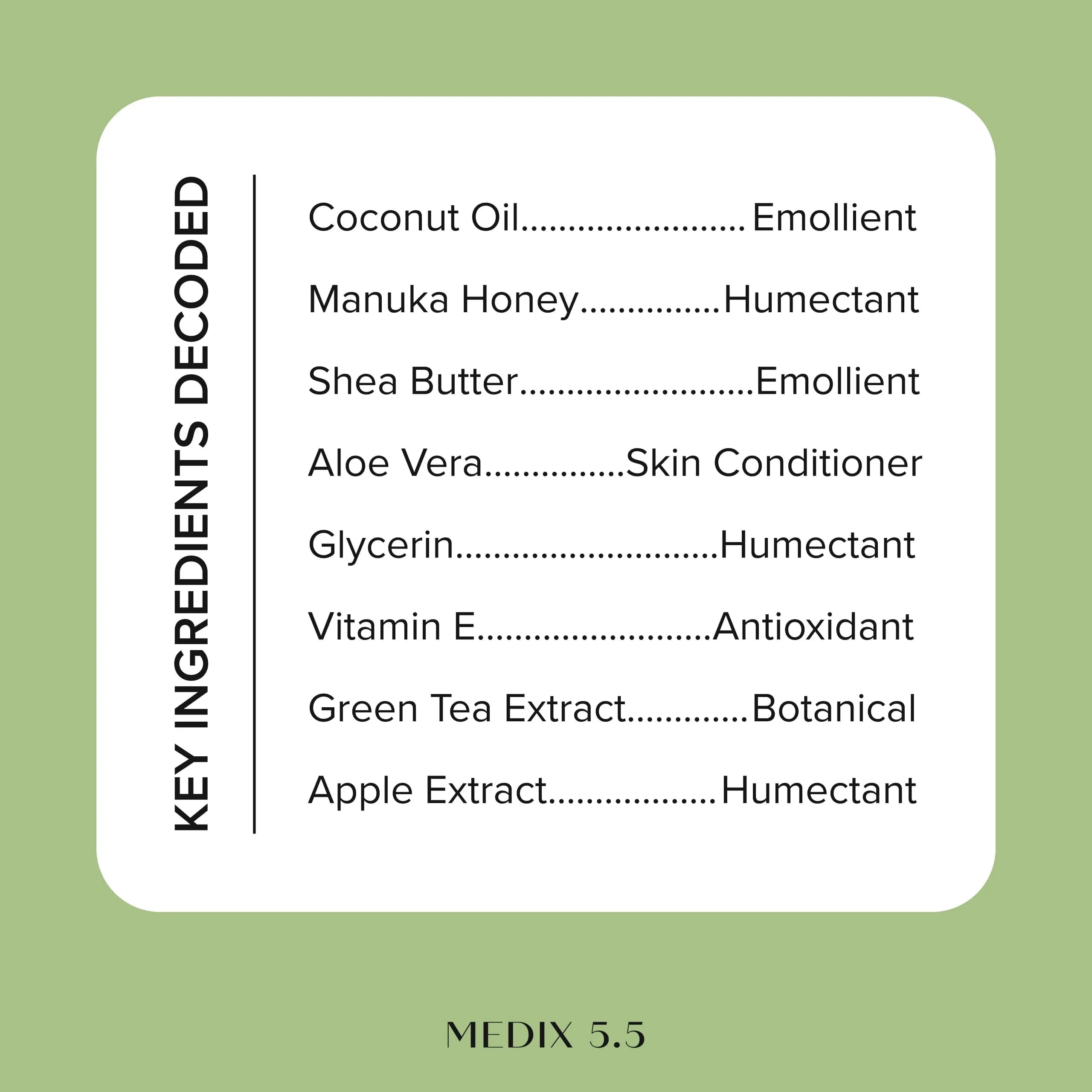 Medix 5.5 Coconut Oil + Manuka Honey Body Cream 2x 15 Fl Oz (30 Fl Oz Total) | Hydrates Dry Skin, Minimizes Stretch Marks & Wrinkles - view 4