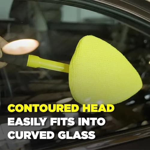 Invisible Glass Reach & Clean Windshield Cleaner Tool with 2 Microfiber Pads | Cleans Interior & Exterior Auto Glass thumbnail 4