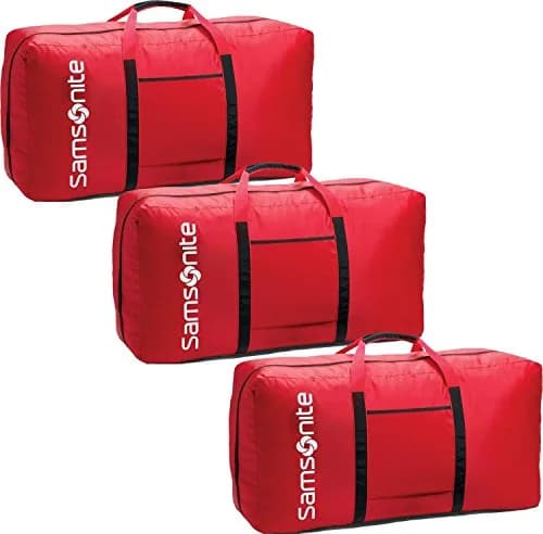Samsonite Tote-A-Ton 32.5-Inch Duffel Bag (Red, 3-Pack) | Large Capacity Travel Duffel for Storage & Travel thumbnail 1