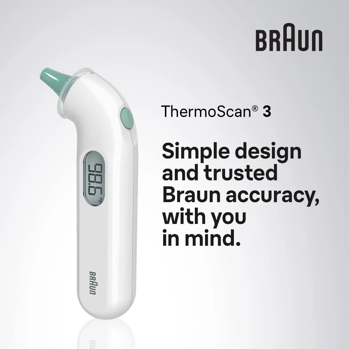 Braun ThermoScan 3 Ear Thermometer IRT3030 | Fast 1-Second Reading, Audio Fever Indicator, Pediatrician Recommended - view 8