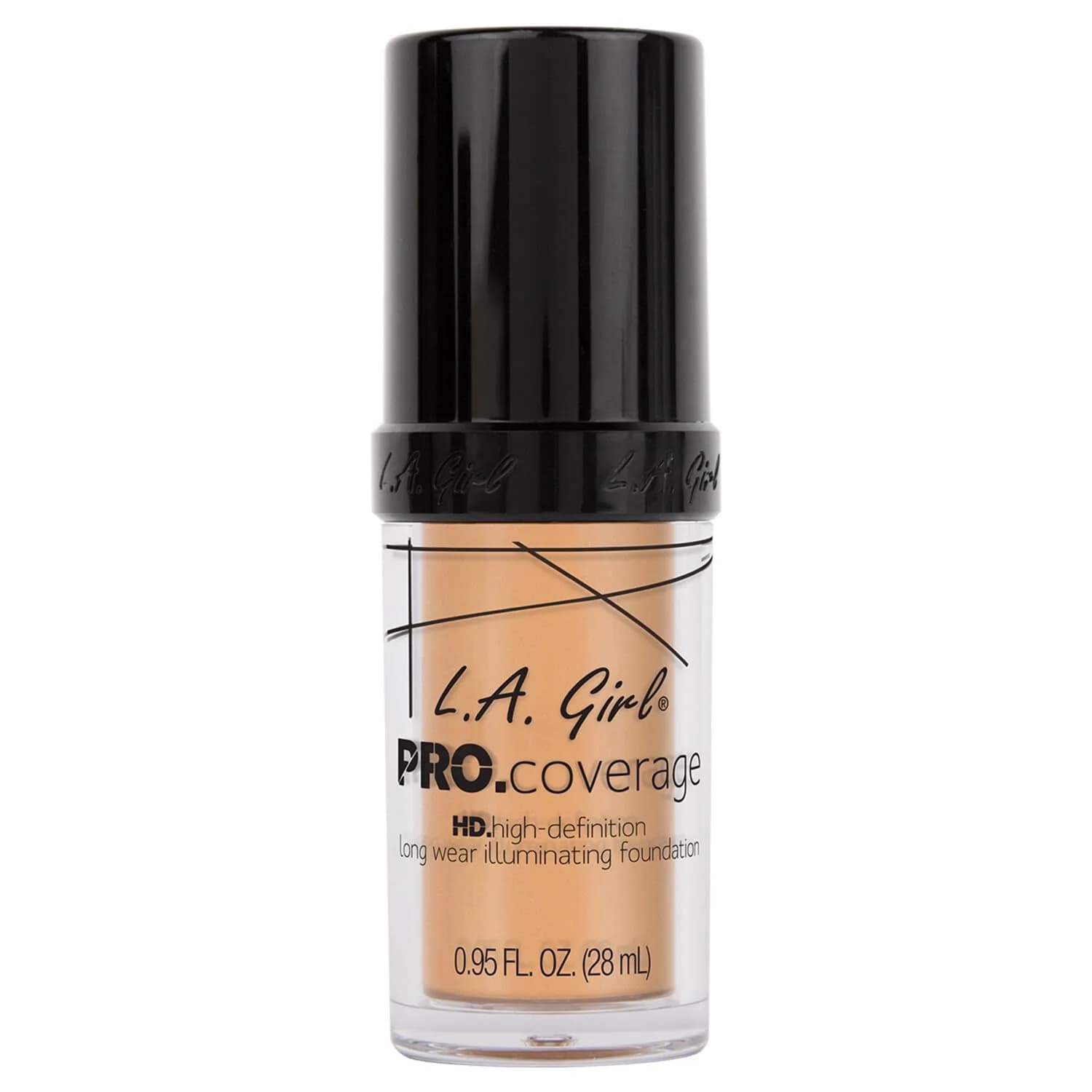 L.A. Girl Pro Coverage Liquid Foundation Porcelain 0.95 Fl Oz (28ml) | Buildable Medium-to-Full Coverage - view 3