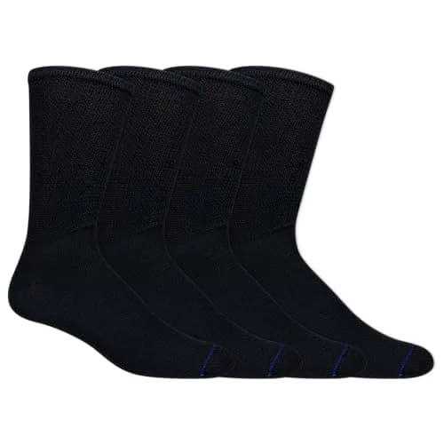 Dr. Scholl's Men's Diabetic & Circulatory Crew Socks (4 Pairs, Shoe Size 7-12) | APMA Accepted for Foot Health thumbnail 7