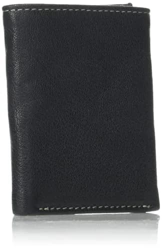 Timberland Men's Genuine Leather RFID Blocking Trifold Wallet Black | 3-inch (7.62 cm) Length thumbnail 2