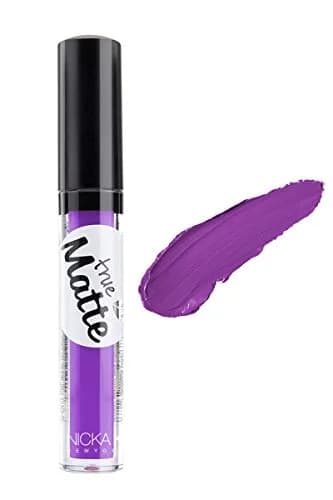 Nicka K True Matte Lip Color NTM14 Vivid Violet | Long Lasting Ultra Matte Finish (0.12 OZ) thumbnail 1