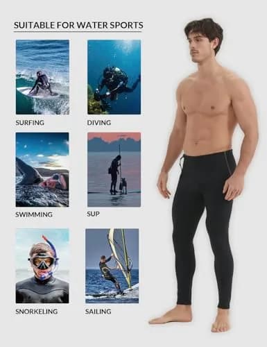 Lemorecn Wetsuit Pants Men 1.5mm Neoprene | Water Sports & Diving Gear thumbnail 6