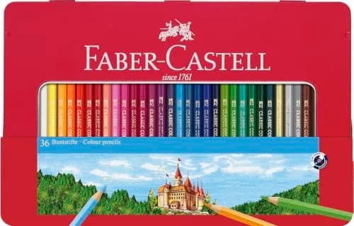 Faber-Castell Classic Colored Pencils Tin Set, 48 Vibrant Colors | Reforested Wood, Kid-Friendly (70-120 chars) thumbnail 1