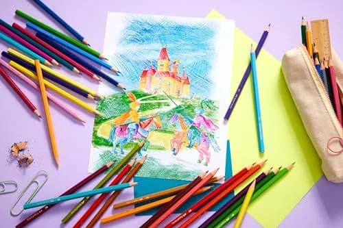 Faber-Castell Classic Colored Pencils Tin Set, 48 Vibrant Colors | Reforested Wood, Kid-Friendly (70-120 chars) thumbnail 6