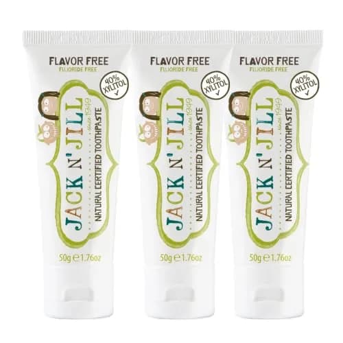 JACK N' JILL Kids Toothpaste, Fluoride Free, Flavor Free | Gentle, Natural Oral Care for Babies & Kids thumbnail 1